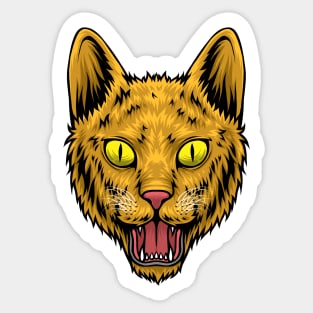 maximum shock cat Sticker